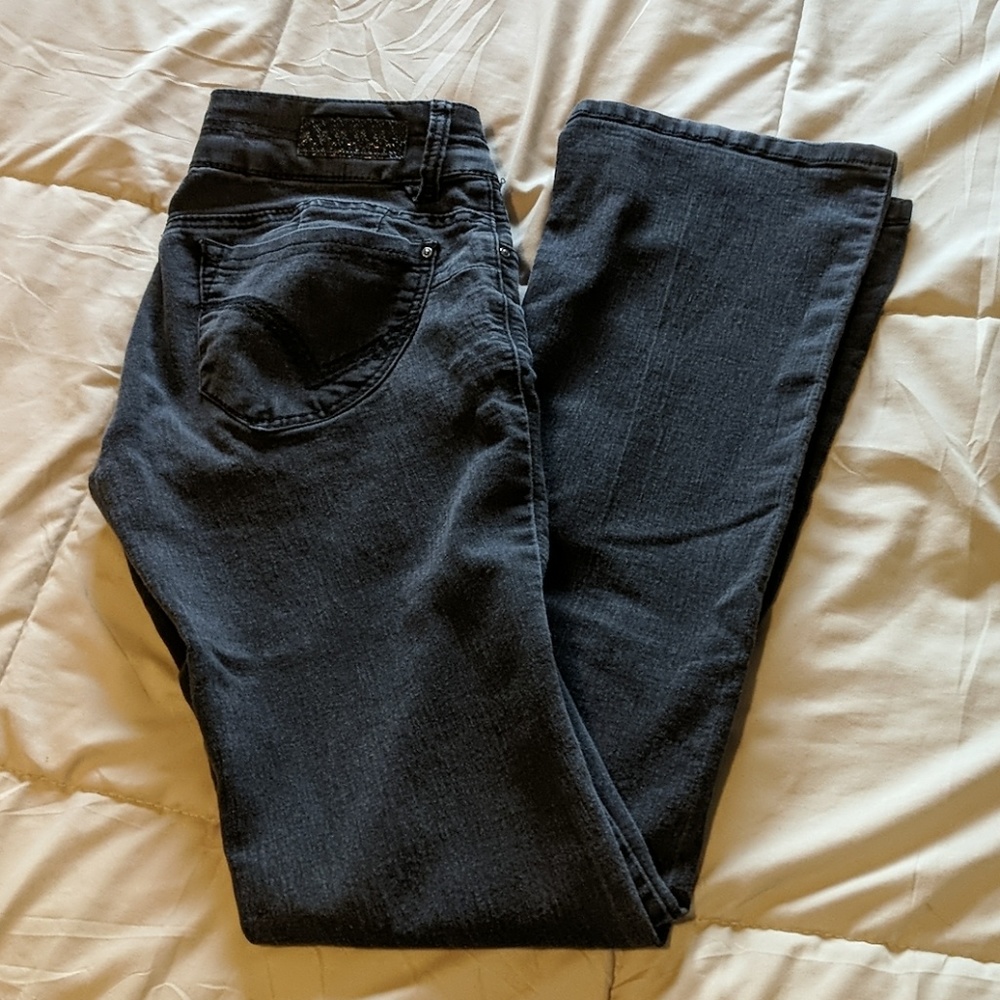 Black flare jeans